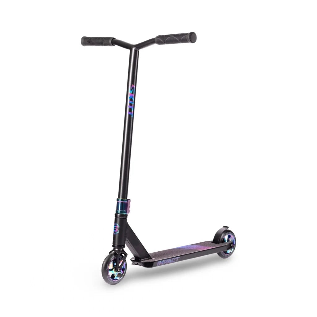 SKITT Freestyle Scooter IMPACT Black Rainbow – 84 cm Overall Height