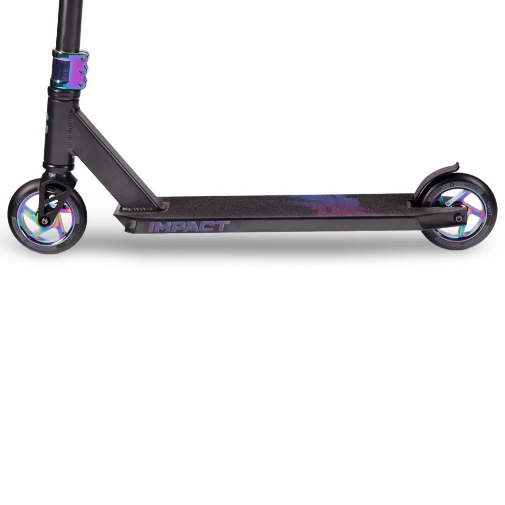 SKITT Freestyle Scooter IMPACT Black Rainbow – 84 cm Overall Height
