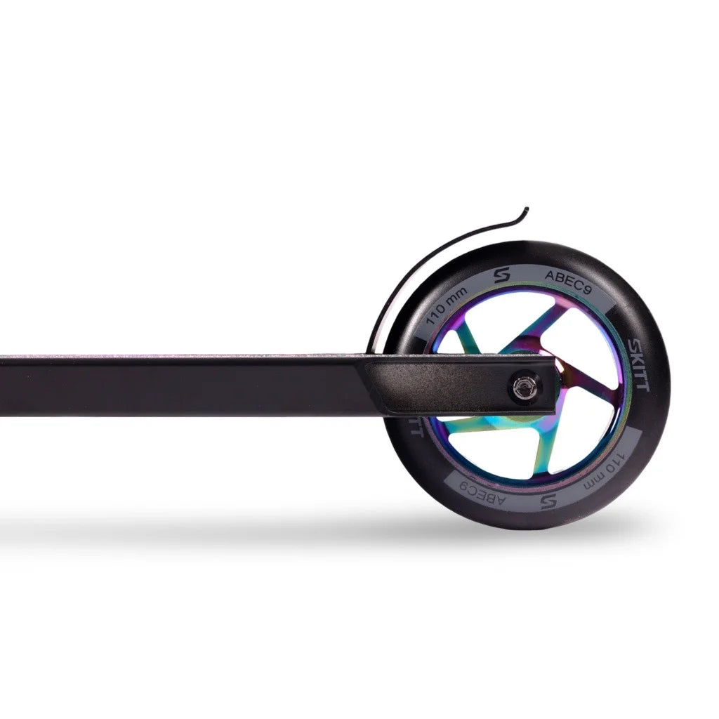 SKITT Freestyle Scooter IMPACT Black Rainbow – 84 cm Overall Height